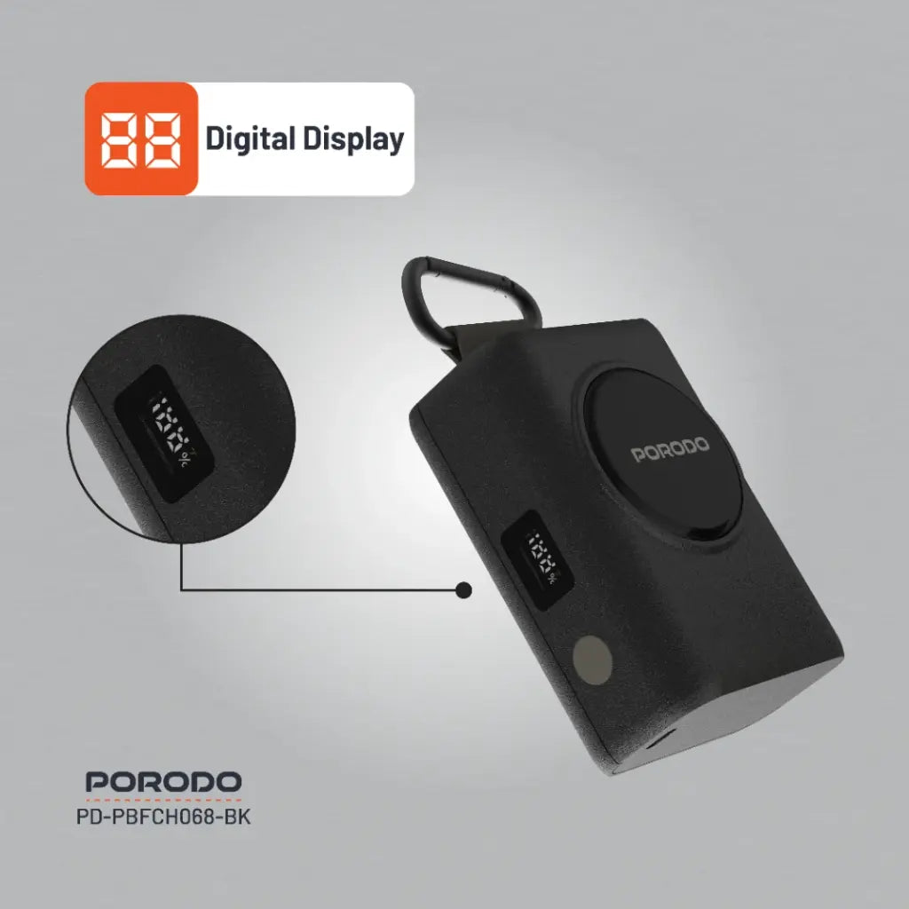 Porodo Power Bank PB068 10000mAh (PD-PBFCH068-BK) Porodo Power Bank PB068 10000mAh (PD-PBFCH068-BK)